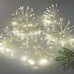 Μπουκετάκια 120 Mini Led, με μετασχηματιστή, 6 μπουκετάκια x 20 Led, ασημί χαλκός, θερμό λευκό Led, προέκταση παροχής 3m, IP44